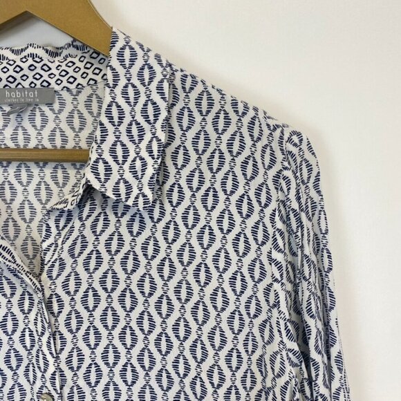 Habitat Clothes to Live In Geometric Button Down Top - Picture 5 of 15